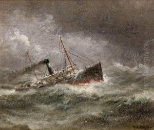 Ship On Rough Seas by William Coulter
