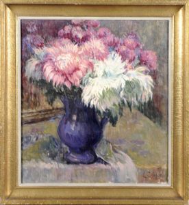 Vase Garni De Chrysanthemes