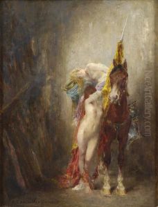 Die Neuen Odalisken. by Henri Courselles-Dumont
