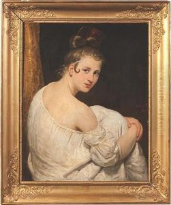 Portrait Of A Young Lady by Joseph Desire Court