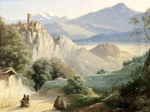 Paysage Italien, La Madone De Subiaco