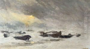 Bourrasque De Neige by Frans Courtens