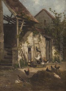 Huhnerhof by Caroline Courtin