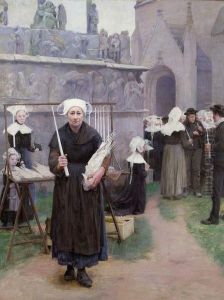 Le Pardon Au Calvaire De Tronoen by Ernest Courtois De Bonnencontre
