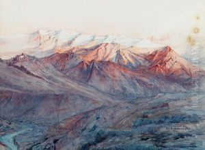 A View In The Andes by Ernest Courtois De Bonnencontre
