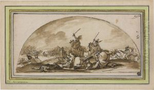 A Cavalry Skirmish by Jacques Courtois