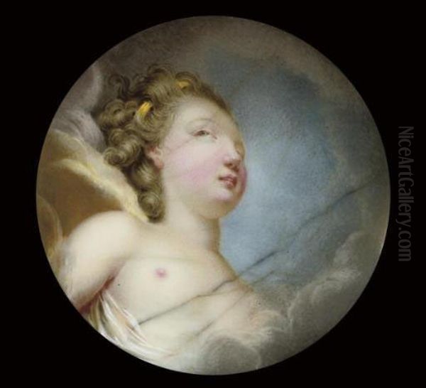 A Young Girl In Clouds - view 1