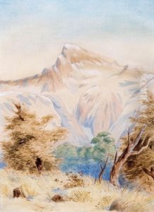 Southern Alps, Mountain Scene by Thomas Selby Cousins