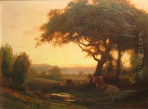 Cattle Resting Beneath Trees by Gordon Coutts