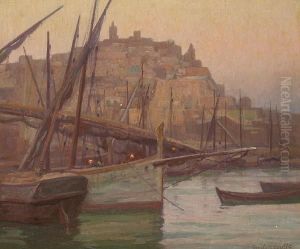Boats In The Harbor by Gordon Coutts
