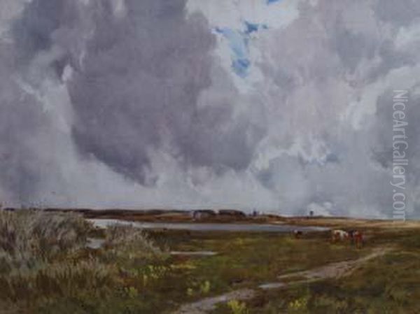 The Mealog With Church & Windmill At Llanfalog - view 1