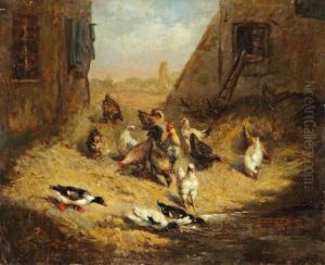 La Basse-cour by Leon Couturier