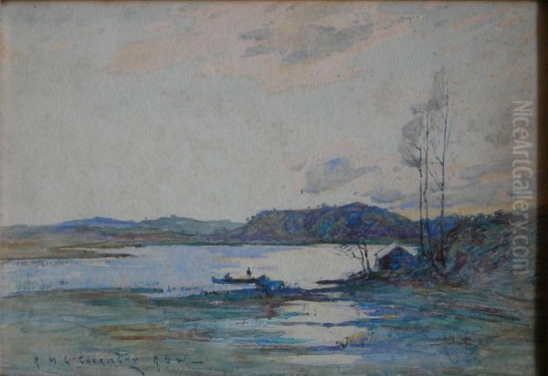Boat Fishing In A Loch - view 1