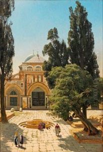 "die Aksa-moscheeauf Dem Tempelplatz, Jerusalem" by Carl Cowen Schirm