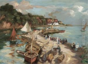 Waiting For The Steamer by Agnes M. Cowieson