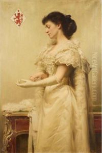 Portrait Of Amy Mary Cowper by Thomas Cowper