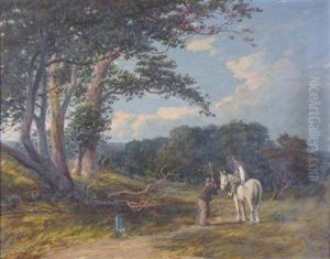 A Bucolic Scene by Alfred Wilson Cox