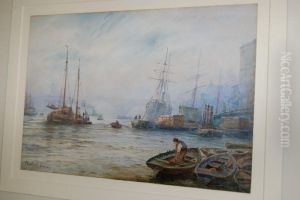 Shipping In The Pool Of London by Charles Edward Cox