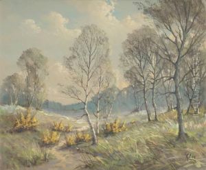 Les Bouleaux Dans La Clairiere by Garstin Cox