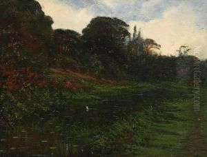 California Garden At Dusk by Walter I. Cox