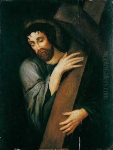 Kreuztragender Christus. by Michiel Van Coxcie