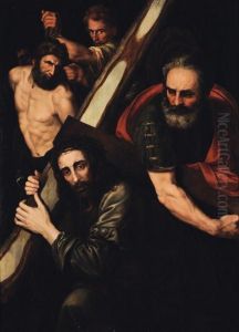 Le Christ Sur La Route Du Calvaire by Michiel Coxie