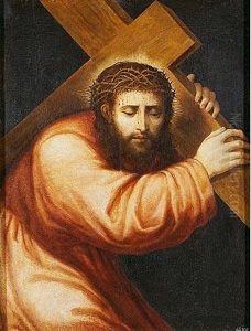 Cristo Con La Cruz Acuestas by Michiel Coxie