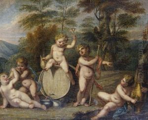 Infant Bacchants by Antoine Coypel