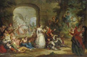 Roland And The Marriage Of Angelique by Charles-Antoine Coypel