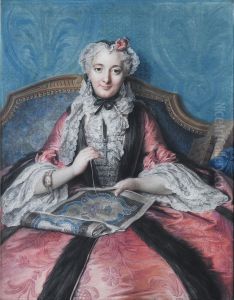 Portrait De Femme A Son Ouvrage by Charles-Antoine Coypel