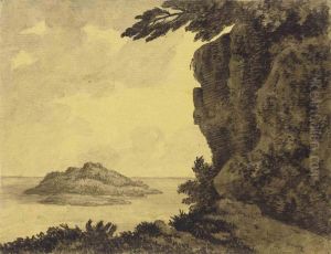 A Hilly Island, Seen From Cliffs by Alexander Cozens