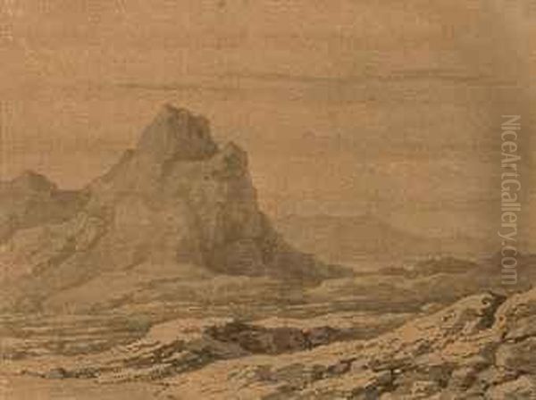A Mountain Peak In A Rocky Landscape - view 1