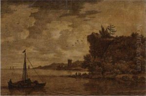 Picturesque Coastal Landscape by Alexander Cozens