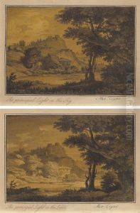 Two Landscape Studies by Alexander Cozens