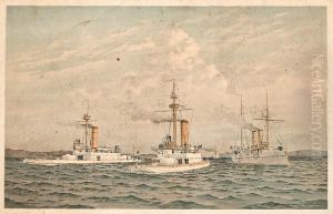Old Naval Prints by Frederick Schiller Cozzens