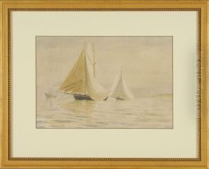Drying Sails by Frederick Schiller Cozzens