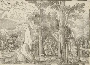 Scenes From The Life Of St. John The Baptist (hollstein 53) by Frans Crabbe Van Espleghem