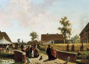 La Kermesse Au Village by Florent Nicolas Crabeels
