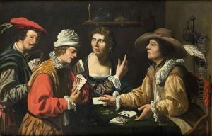 Les Tricheurs Au Miroir.. by Wouter Pietersz. Ii Crabeth