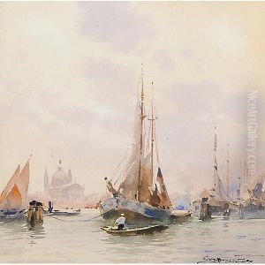 "barche Al Largo Di Venezia" by Aurelio Craffonara