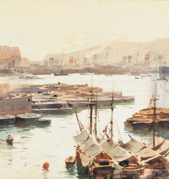 Veduta Del Porto Di Genova - view 1
