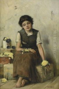 Blomsterflicka by Percy Robert Craft