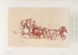 Carriage From Les Maitres De L'affiche by Victor Geruzez, Dit Crafty