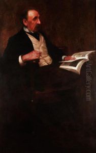 Portrait Of A Bespectacled Man by Frank Craig