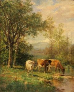 On The Banksof The Green River, Mass. by Thomas Bigelow Craig