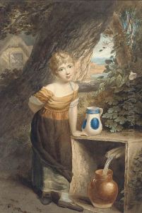 A Young Girl Collecting Water by William Marshall Craig