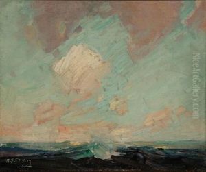 Study Of Clouds And Sea by Allen Gilbert Cram