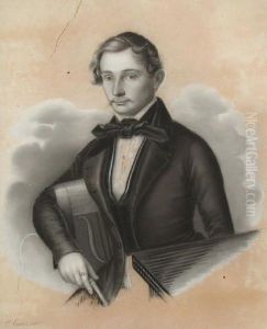Portrait Eines Herrn In Biedermeierkleidung