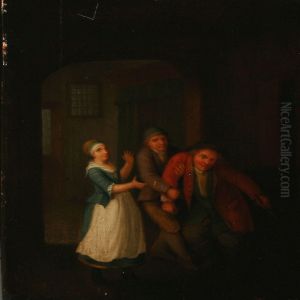 Interior With A Drunk Man by Peter Cramer