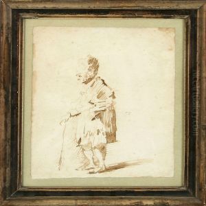 Man With Astick by Peter Cramer